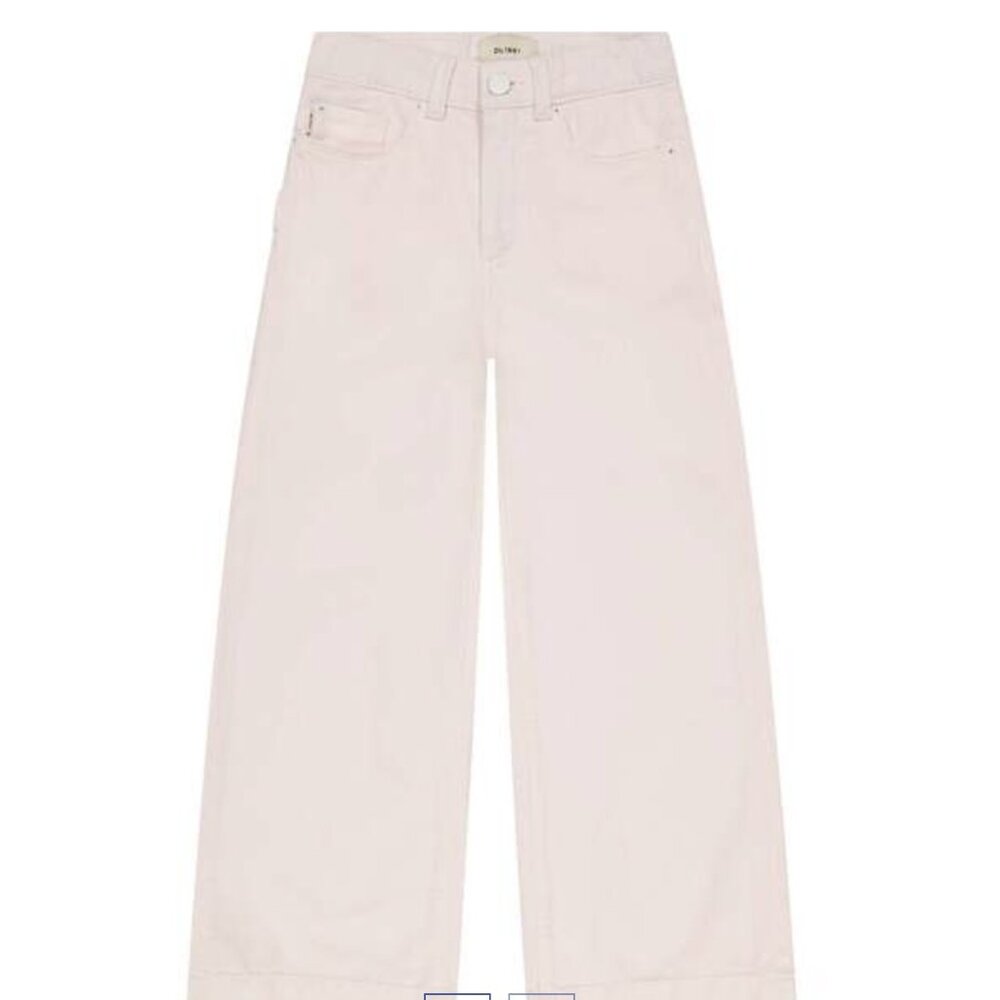 DL 1961 Girls' Lily Wide Leg Jeans - Girls size 16-Primrose Pink in Size 16 Girl